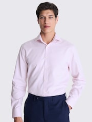 MOSS Pink Dobby Stretch Shirt - Image 1 of 4