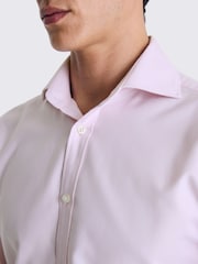 MOSS Pink Dobby Stretch Shirt - Image 2 of 4
