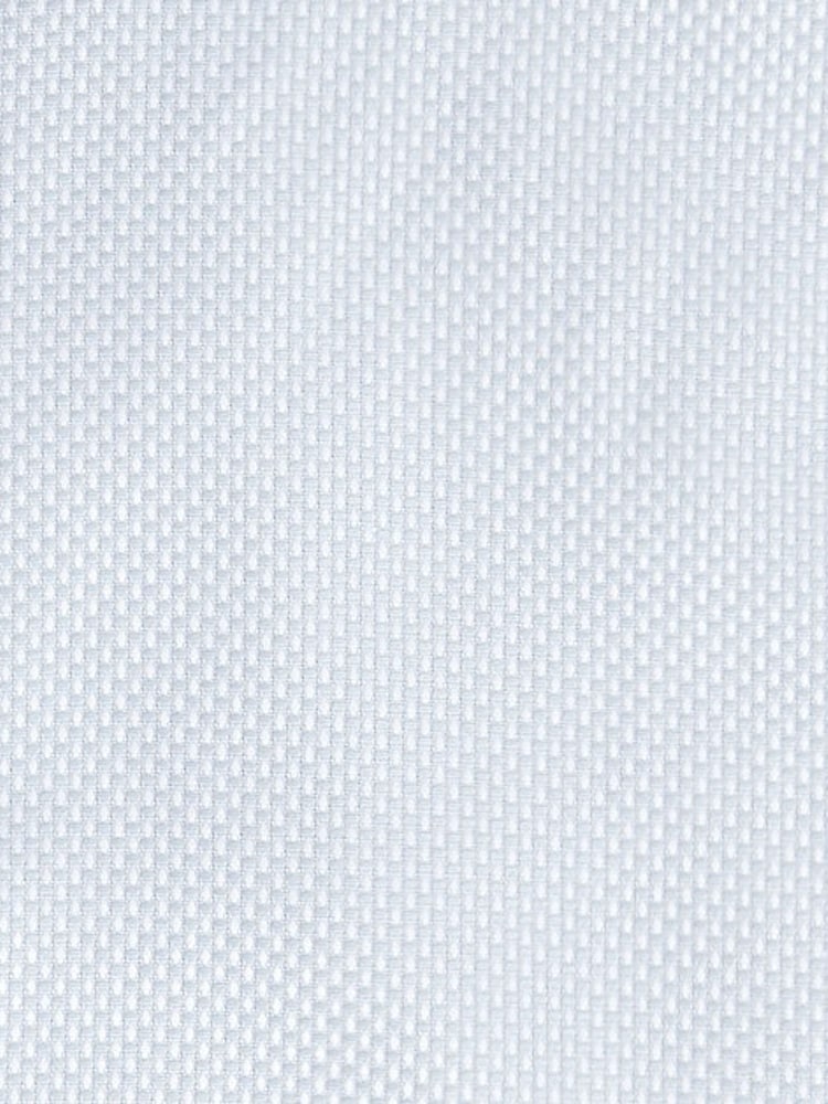 MOSS Sky Blue Single Cuff Dobby 100% Cotton Shirt - Image 4 of 4