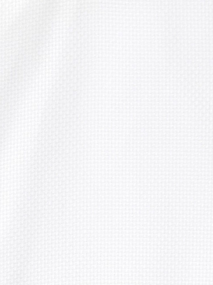 MOSS Off White Single Cuff Dobby 100% Cotton Shirt - Image 4 of 4