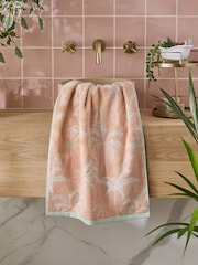 Orange Palm Tree 100% Cotton Towel - Image 1 of 8