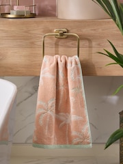Orange Palm Tree 100% Cotton Towel - Image 2 of 8