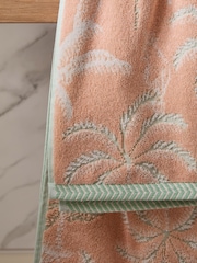 Orange Palm Tree 100% Cotton Towel - Image 4 of 8