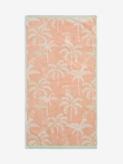 Orange Palm Tree 100% Cotton Towel - Image 7 of 8
