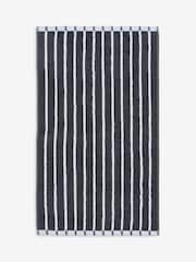 Blue Stripe Egyptian Cotton Towel - Image 5 of 7