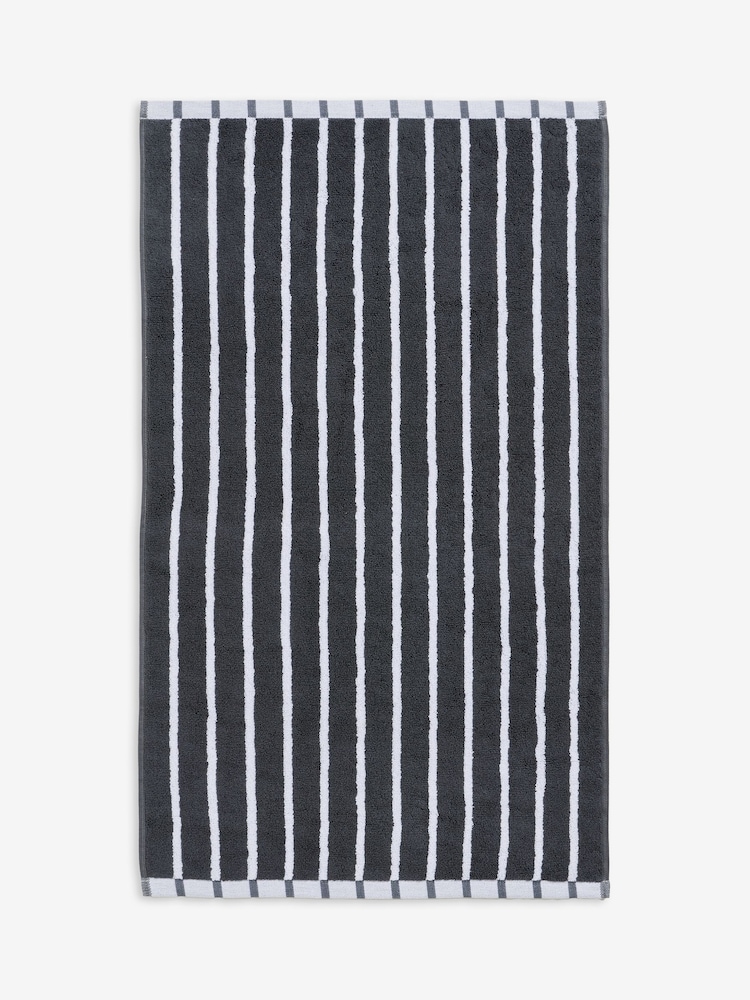 Blue Stripe Egyptian Cotton Towel - Image 5 of 7