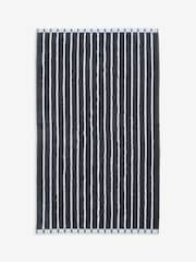 Blue Stripe Egyptian Cotton Towel - Image 6 of 7