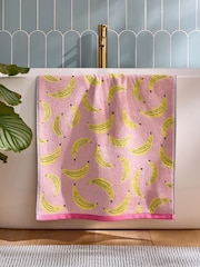 Pale Pink Banana Towel 100% Cotton - Image 1 of 6
