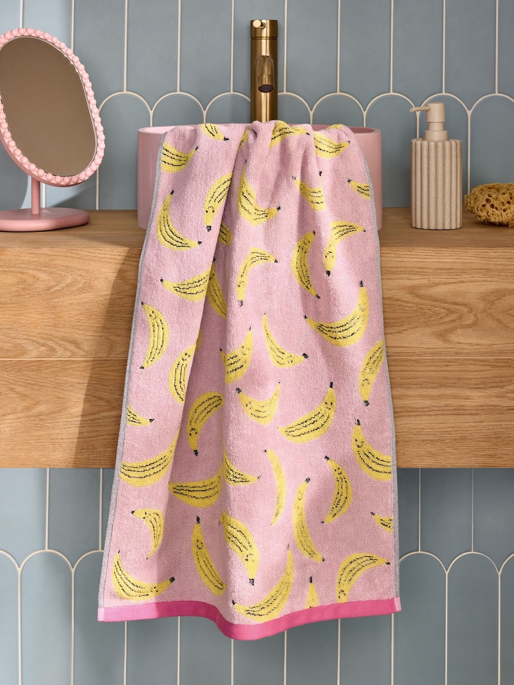 Pale Pink Banana Towel 100% Cotton - Image 2 of 6
