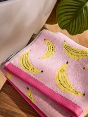Pale Pink Banana Towel 100% Cotton - Image 4 of 6