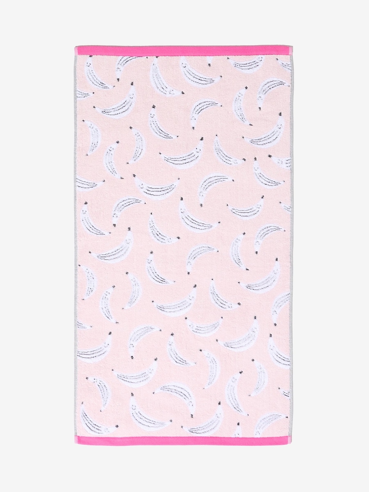 Pale Pink Banana Towel 100% Cotton - Image 5 of 6