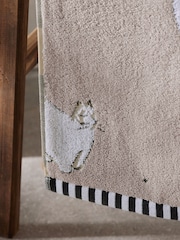 Natural Chester Cat 100% Cotton Towel - Image 2 of 4