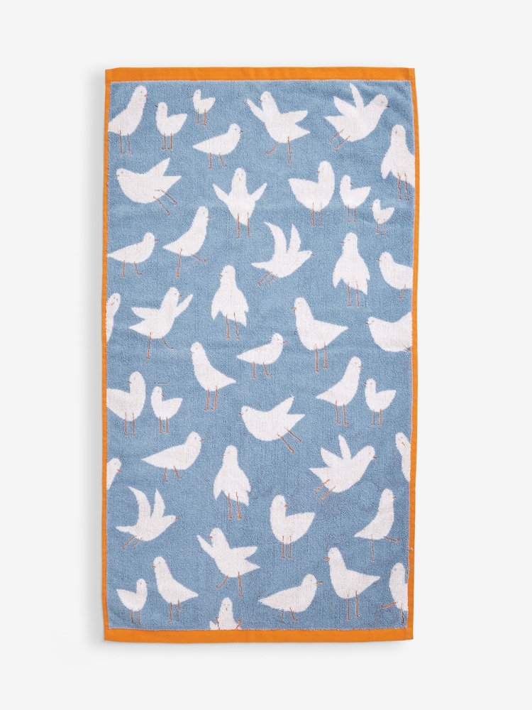 Blue Seagull Egyptian Cotton Towel - Image 3 of 4