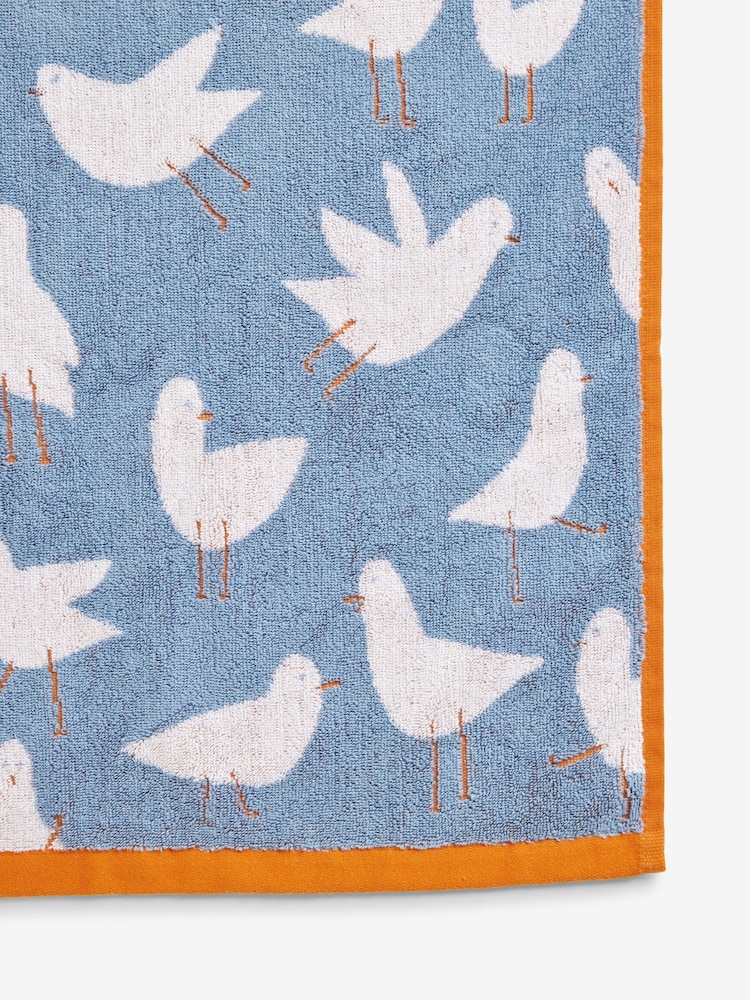 Blue Seagull Egyptian Cotton Towel - Image 4 of 4
