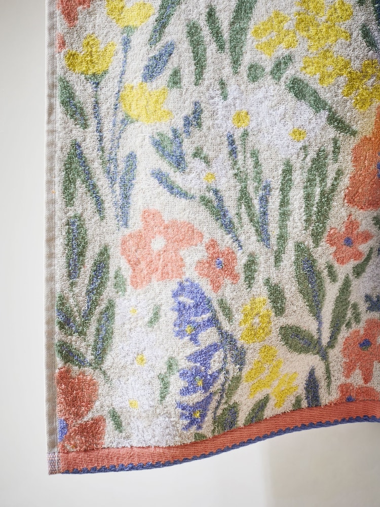 Serviettes en % coton Fleuri ( 100 - Image 4 of 5