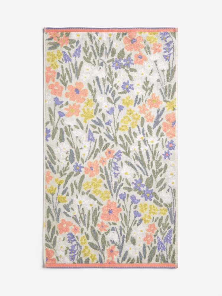 Multi Floral 100% Cotton Towel - Image 5 of 5