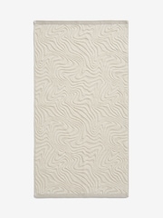 White Swirl 100% Cotton Hand Towel - Image 5 of 6