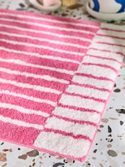 Tapete de banho de algodão Stripe 100% - Imagem 2 de 3