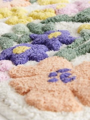 Multi Floral Print 100% Cotton Bath Mat - Image 3 of 4