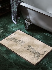 Monochrome Safari Bath Mat 100% Cotton - Image 1 of 3