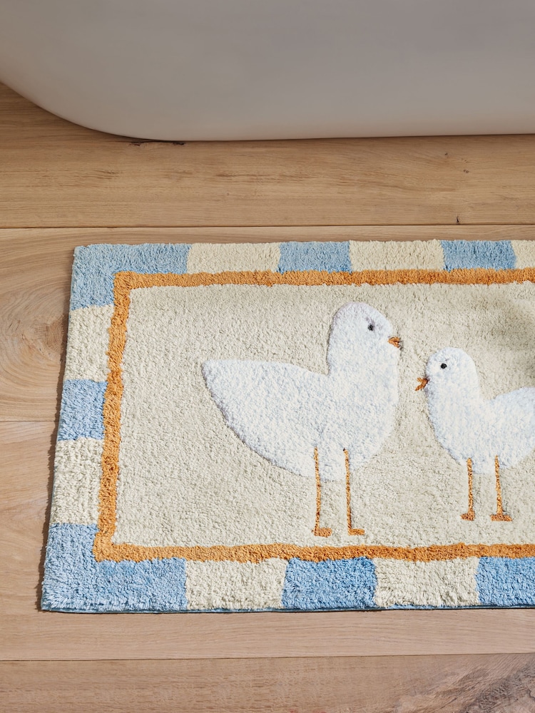 Blue Seagull 100% Cotton Bath Mat - Image 3 of 3