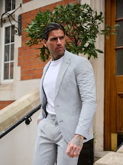 Harry Brown Deakin Cotton Linen Seersucker Regular Fit Blazer - Image 2 of 10