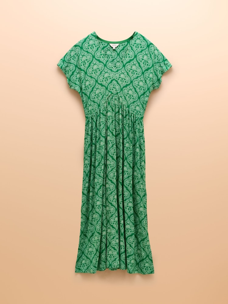 Grün - Joules Nia V-Neck Dress - Bild 7 von 7 Grün - Joules Nia V-Neck Dress - Bild 7 von 7