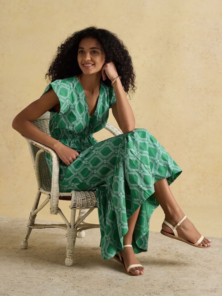 Buy Joules Winnie Green Frill Shoulder Dress from Next Greece Buy Joules Winnie Green Frill Shoulder Dress from Next Greece