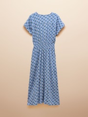 Joules Rosie Blue Midi Dress - Image 11 of 11