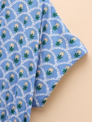 Joules Rosie Blue Midi Dress - Image 8 of 11