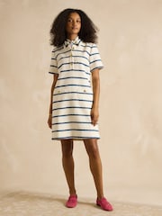 Joules Odette Stripe Boucle Shift Dress - Image 4 of 6