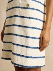 Joules Odette Stripe Boucle Shift Dress - Image 5 of 6