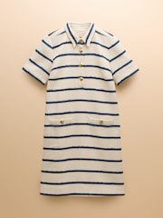 Joules Odette Stripe Boucle Shift Dress - Image 6 of 6