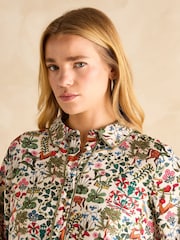 Joules Lydia Multi Long Sleeve Shirt Dress - Image 3 of 5