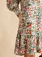 Joules Lydia Multi Long Sleeve Shirt Dress - Image 4 of 5