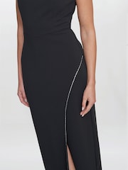 Gina Bacconi Esmeralda Sleeveless Column Maxi Black Dress - Image 4 of 6