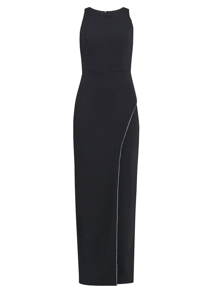 Gina Bacconi Esmeralda Sleeveless Column Maxi Black Dress - Image 6 of 6
