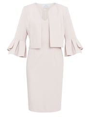 Gina Bacconi Pink Melissa Crepe Dress - Image 6 of 6