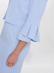 Gina Bacconi Blue Melissa Crepe Dress - Image 6 of 8