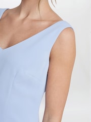 Gina Bacconi Blue Melissa Crepe Dress - Image 7 of 8