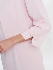 Robe et veste Gina Bacconi Corinne rose en crêpe - Image 5 of 6