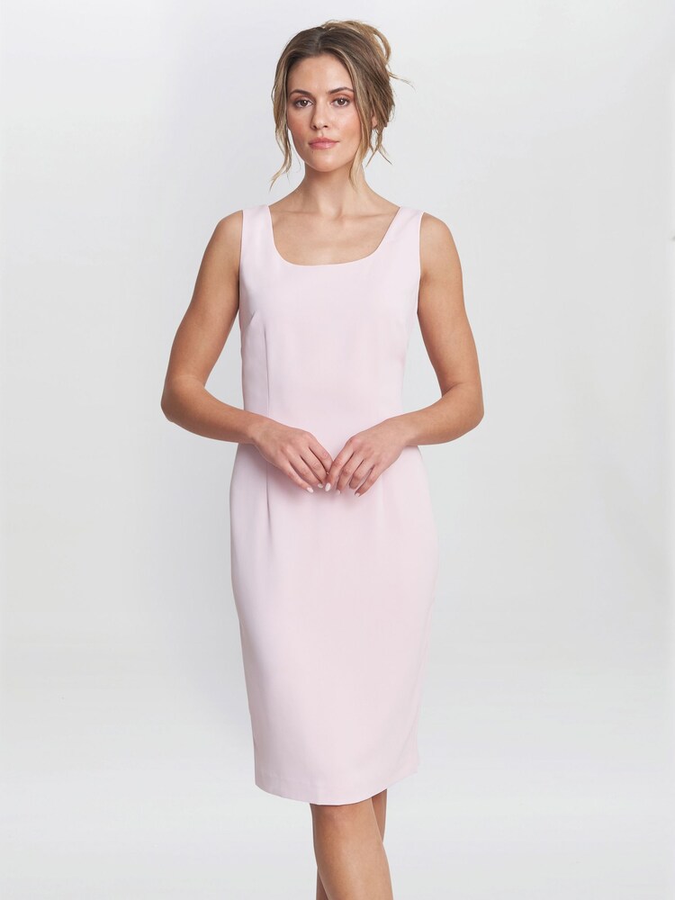 Robe et veste Gina Bacconi Corinne rose en crêpe - Image 6 of 6