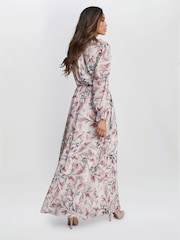 Gina Bacconi Thea Sheered Long Sleeve Dress - Image 2 of 5