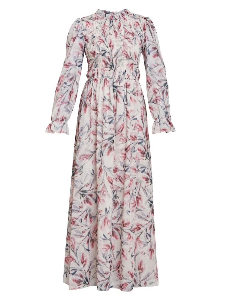 Gina Bacconi Thea Sheered Long Sleeve Dress - Image 5 of 5