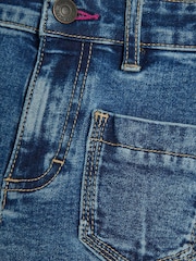 River Island Blue Girls Seam Front Pocket Flare 100% Cotton Jeans - Image 3 of 4