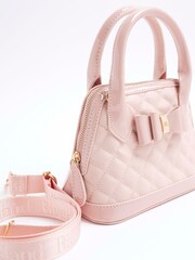 River Island Pink Girls Quilted BOWS Bag - Image 3 of 4