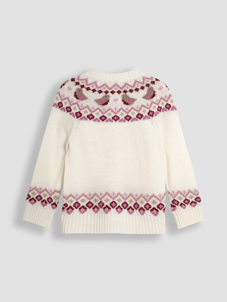 JoJo Maman Bébé Festive Cardigan - Image 2 of 3