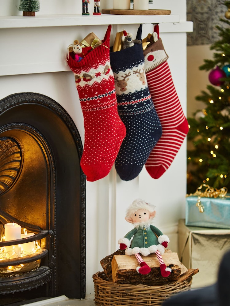 JoJo Maman Bébé Red Robin Knitted Stocking - Image 2 of 3