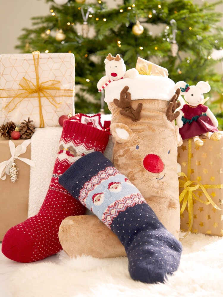 JoJo Maman Bébé Red Robin Knitted Stocking - Image 3 of 3