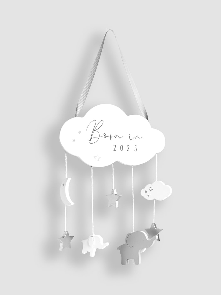 JoJo Maman Bébé Born in 2025 Wooden Wall Hanging - Image 2 of 6